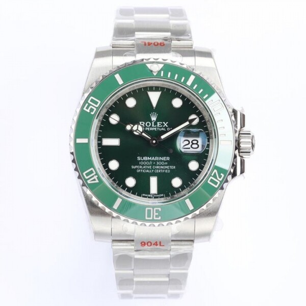 위핑,로렉스 서브마리너 그린 40mm 남성시계 116610LV